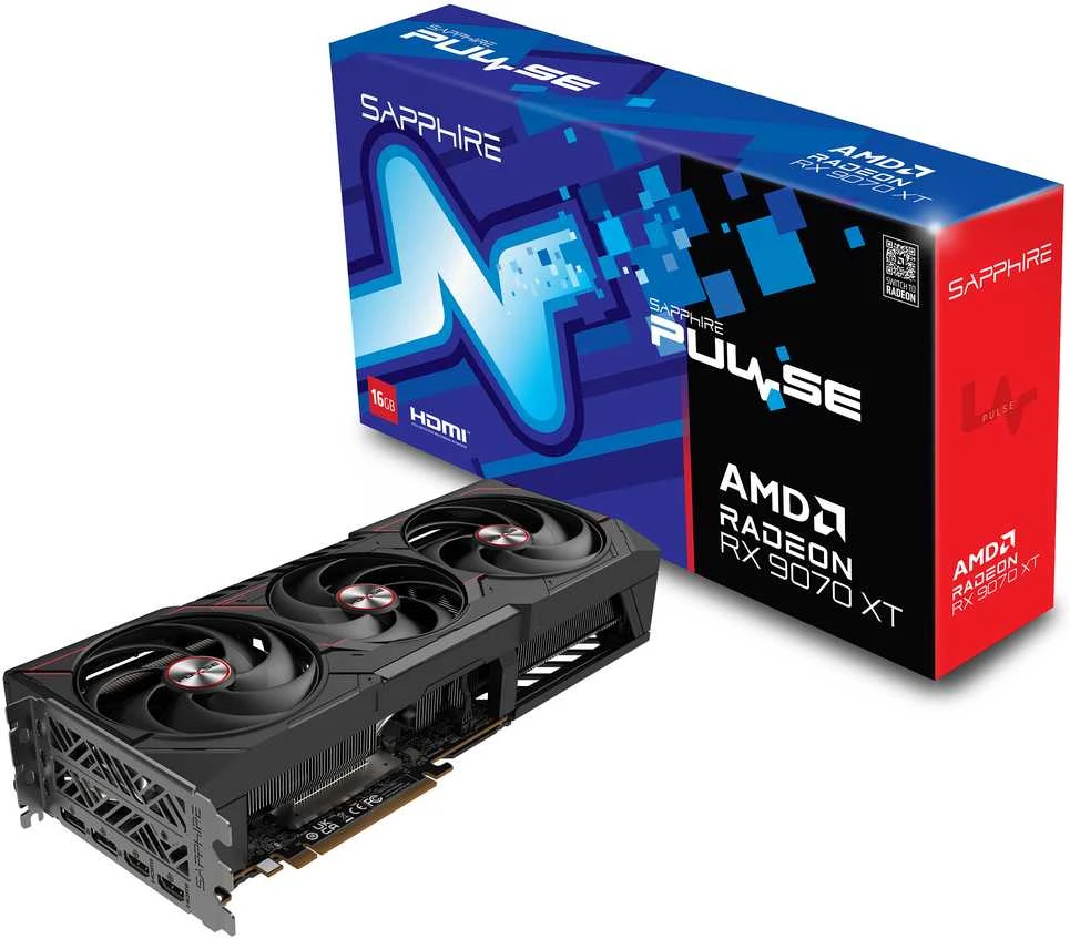 Sapphire PULSE Radeon RX 9070 XT AMD 16 GB GDDR6