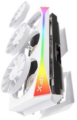 Vaizdo plokštė XFX „Mercury AMD Radeon RX 9070XT OC Baltas Magnetic Air Edition“ su RGB 16 GB GDDR6, HDMI 3xDP, AMD RDNA 4