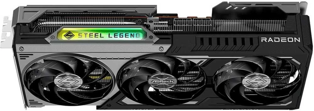 Vaizdo plokštė ASRock Radeon RX 9070 XT Steel Legend Dark 16GB