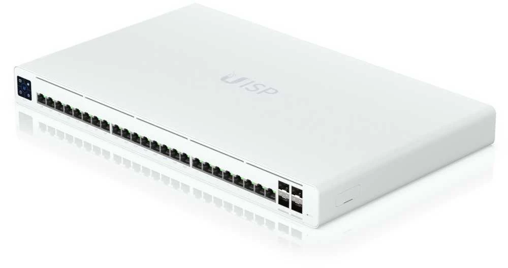 Šakotuvas Ubiquiti UISP-S-Pro-EU | Jungiklis | 24x RJ45 1000Mb/s, 16x pasyvus PoE 27V, 4x SFP+, 220W