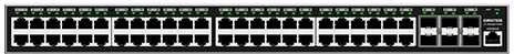 Šakotuvas Grandstream GWN7806P Layer 2+ valdomas tinklo PoE jungiklis, 48 prievadai / 6 SFP+