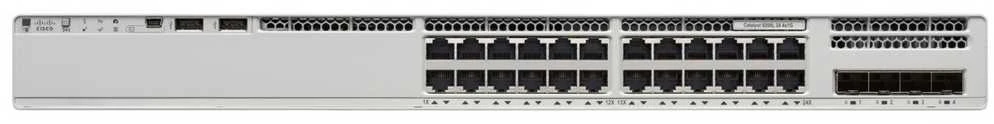 Šakotuvas CISCO Catalyst 9200L 24 prievadų duomenų 4x10G uplink perjungimo tinklo pagrindai