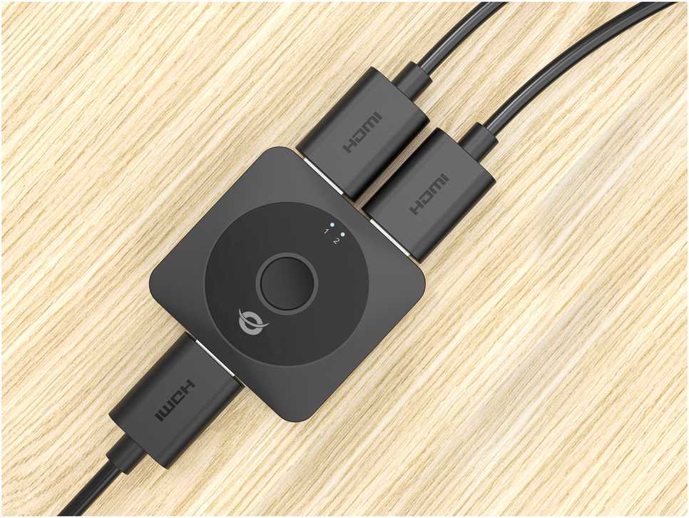 Šakotuvas „Conceptronic SELENE01B“ HDMI vaizdo jungiklis