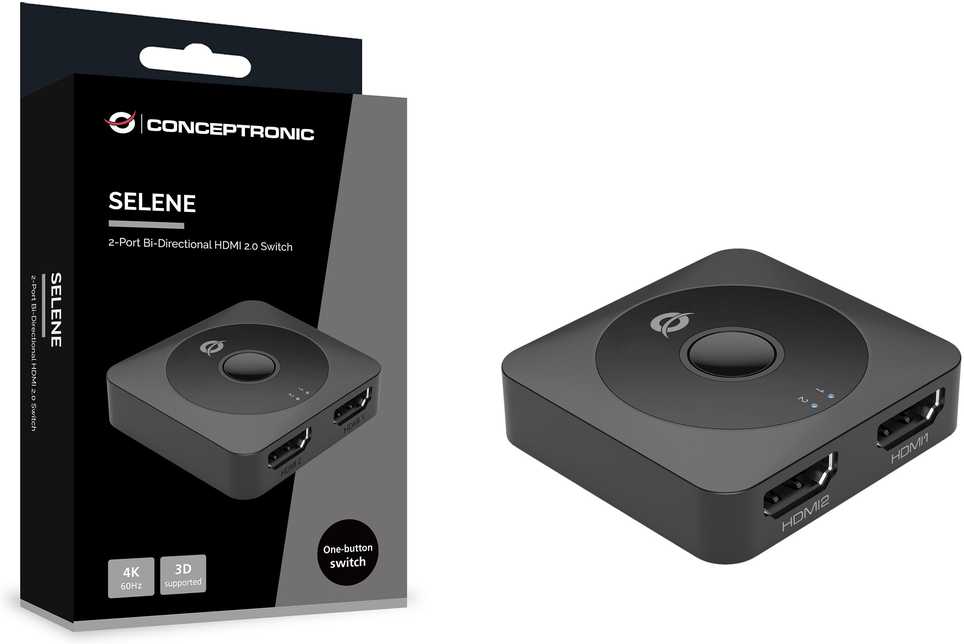 Šakotuvas „Conceptronic SELENE01B“ HDMI vaizdo jungiklis
