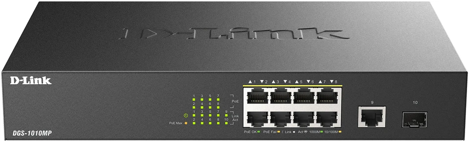 Šakotuvas D-Link DGS-1010MP/E
