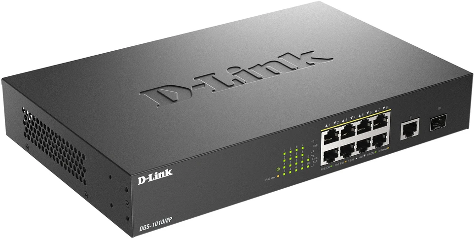 Šakotuvas D-Link DGS-1010MP/E
