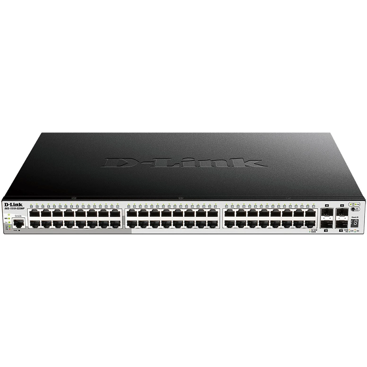 Šakotuvas D-Link | Sukraunamas išmanusis valdomas jungiklis su 10G įkėlimo nuorodomis | DGS-1510-20/E | Tvarkoma L2 | Stalinis/montuojamas ant stovo | Gigabit Ethernet (vario) jungtys kiekis 16
