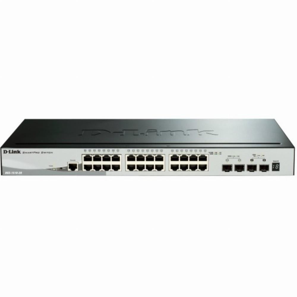 Šakotuvas D-Link DGS-1510-52XMP 52 prievadų valdomas jungiklis