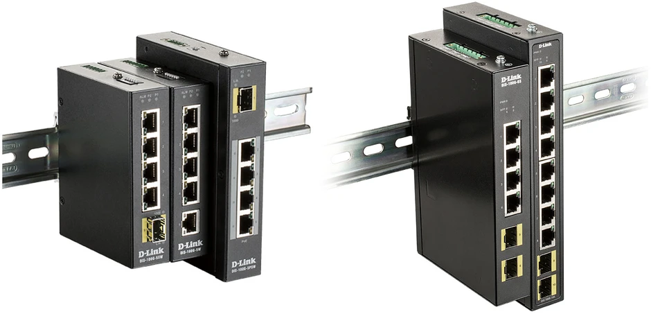 Šakotuvas D-Link DIS-100G-10S Switch L2 Unmanaged Industrial, 8x10/100/1000Base-T jungtys, 2 SFP jungtys, Plieninis korpusas | D-Link | 60 mėn.