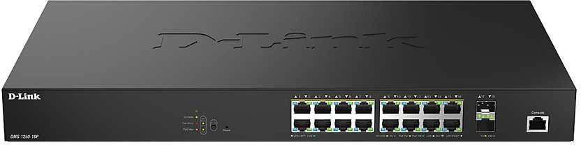 Šakotuvas D-LINK DMS-1250-18P/E 18 prievadų 2.5G išmanusis valdomas PoE komutatorius | D-Link