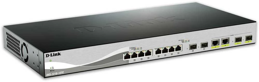 Šakotuvas Tinklo Įranga - D-Link DXS-1210-12TC 12-Port 10GbE Jungiklis 240 Gbit/s