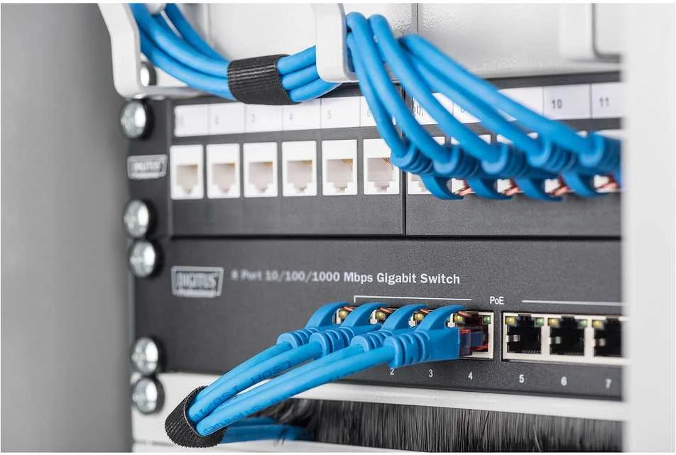 Šakotuvas Digitus DN-80114-1 tinklo komutatorius Ne-valdomas Gigabit Ethernet (10/100/1000) 1U Pilka