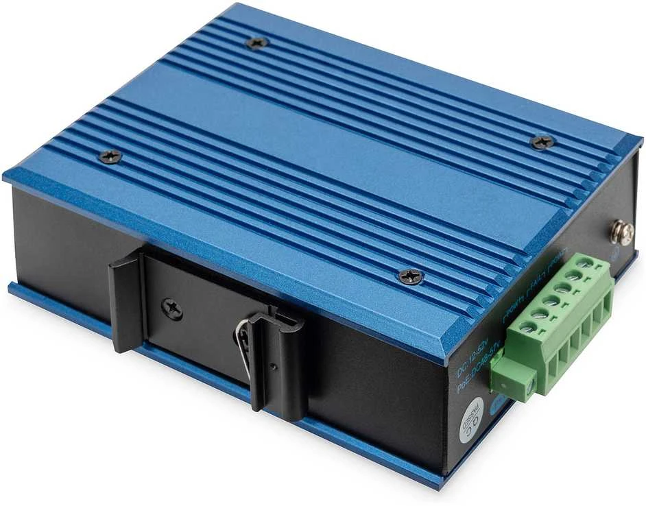 Šakotuvas Digitus DN-651130 tinklo komutatorius Ne-valdomas Fast Ethernet (10/100) Juoda, Mėlyna
