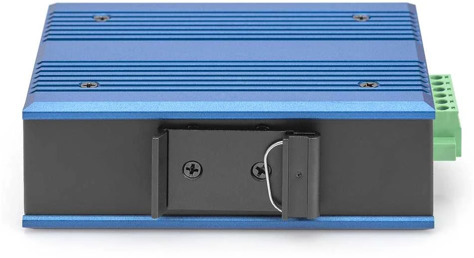 Šakotuvas Digitus INDUSTRIAL 4-PORT GIGABITPOESW - 1XUPLINK DIN RAIL EXT.TEMP RANGE