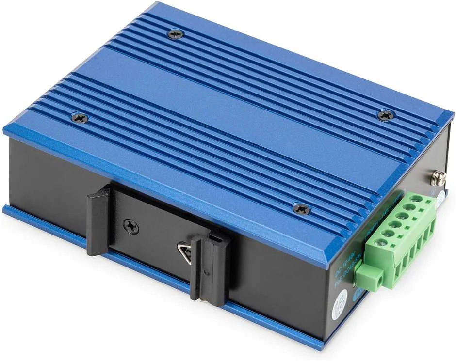 Šakotuvas Digitus INDUSTRIAL 5-PORT GIGABITSWITCH - DIN RAIL EXTENDED TEMP RANGE
