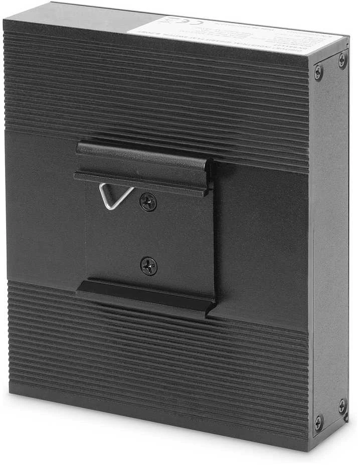 Šakotuvas Digitus INDUSTRIAL GIGABIT FLAT SWITCH - 8-PORT DIN RAIL EXT. TEMP. RANGE