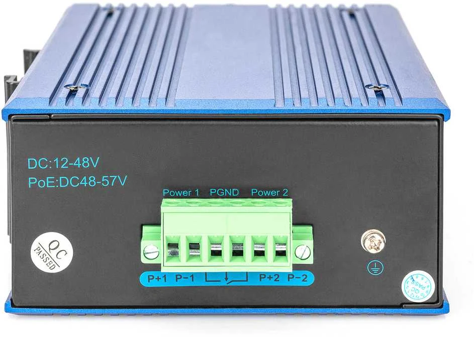 Šakotuvas Digitus ASSMANN Electronic DN-651119 tinklo komutatorius Gigabit Ethernet (10/100/1000) Juoda, Mėlyna