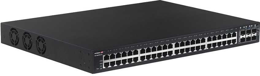 Šakotuvas EDIMAX GS-5654PLX V2 tinklo komutatorius RJ45/SFP 54 prievadų 10 / 100 / 1000 MBit/s PoE funkcija