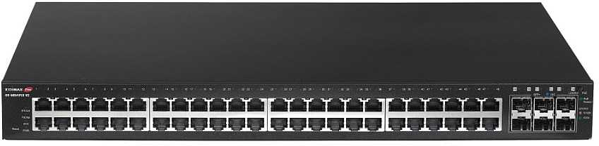 Šakotuvas EDIMAX GS-5654PLX V2 tinklo komutatorius RJ45/SFP 54 prievadų 10 / 100 / 1000 MBit/s PoE funkcija