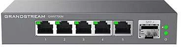 Šakotuvas „Grandstream GWN7700M“ nevaldomas tinklo jungiklis, 5 2,5 Gb prievadai / 1 SFP+