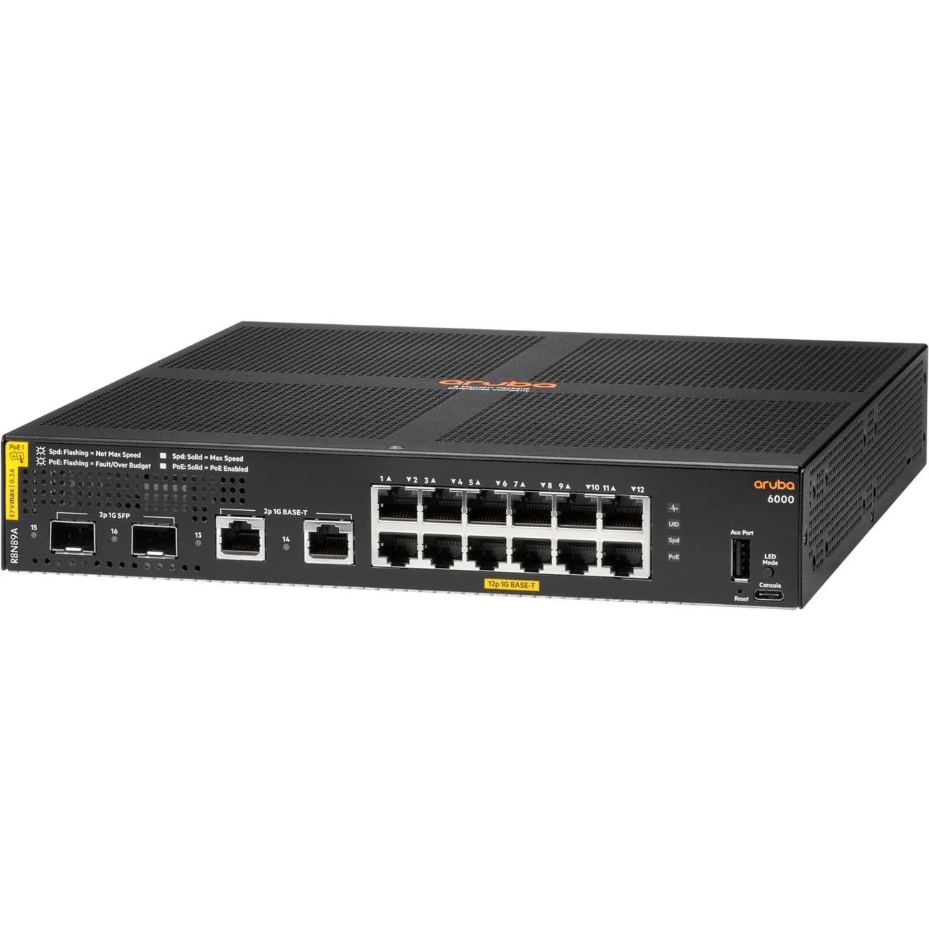 Šakotuvas Hewlett Packard (HP) HPE Aruba 6000 12G CL4 2SFP 139W jungiklis