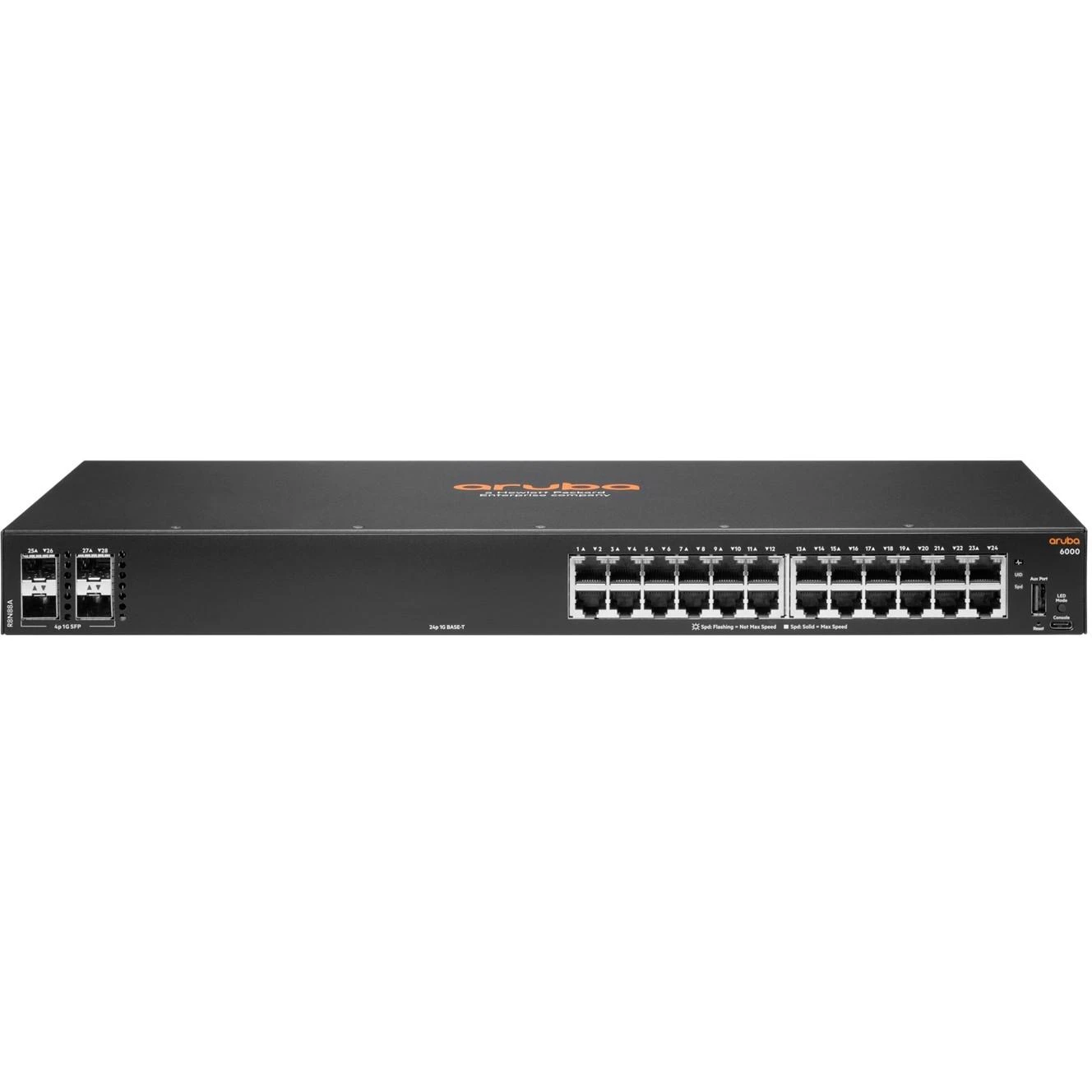 Šakotuvas Hewlett Packard (HP) HPE Aruba 6000 24G 4SFP jungiklis