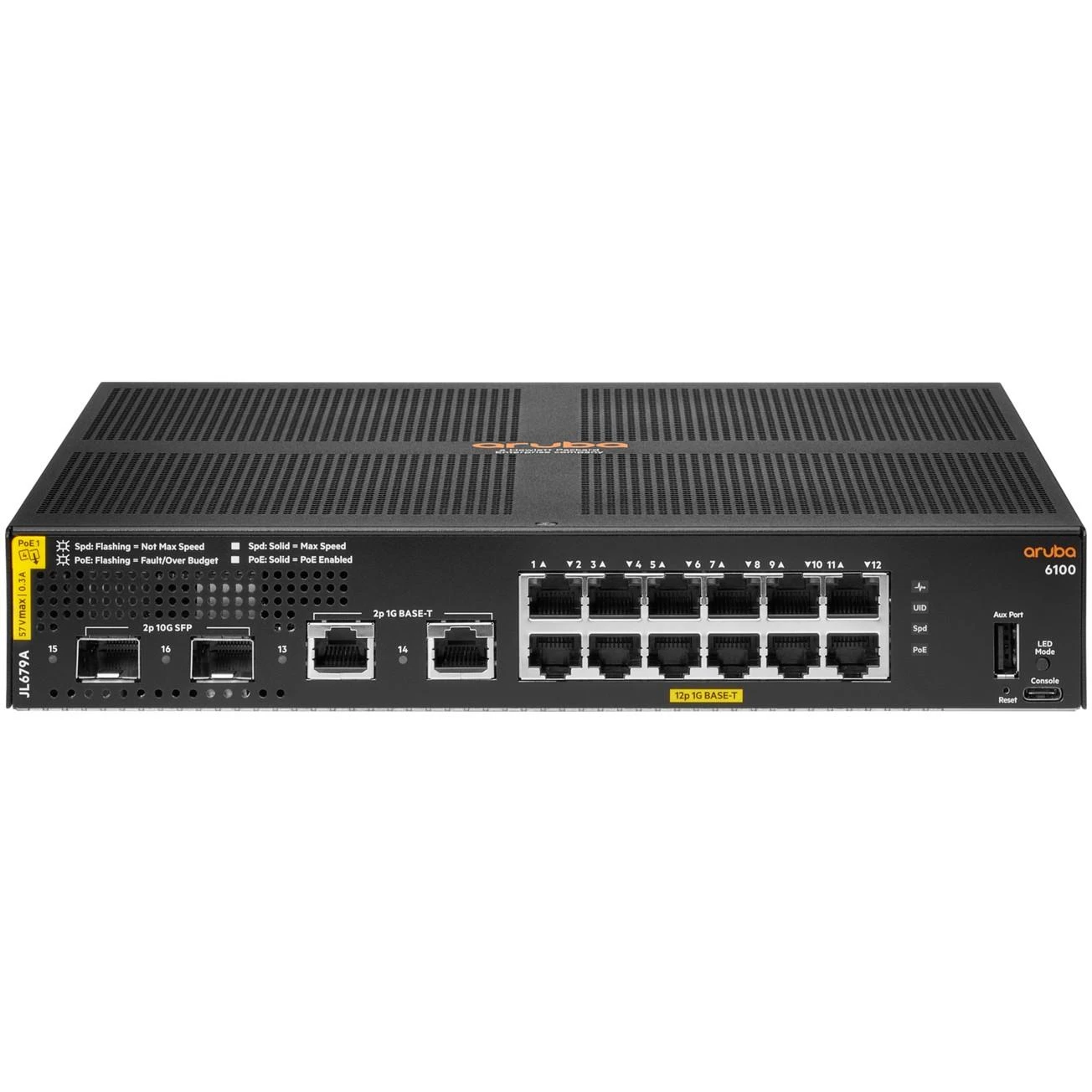 Šakotuvas Hewlett Packard (HP) ARUBA 6100 12G CL4 2SFP+ STOCK - .