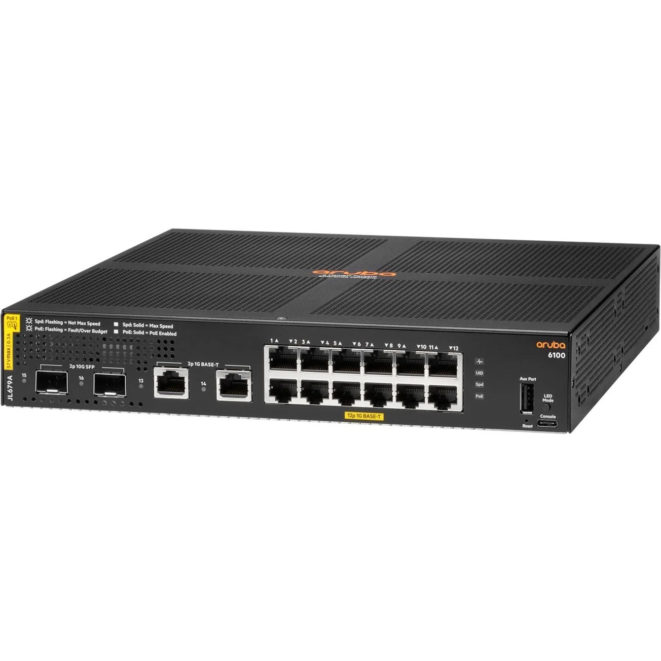 Šakotuvas Hewlett Packard (HP) ARUBA 6100 12G CL4 2SFP+ STOCK - .