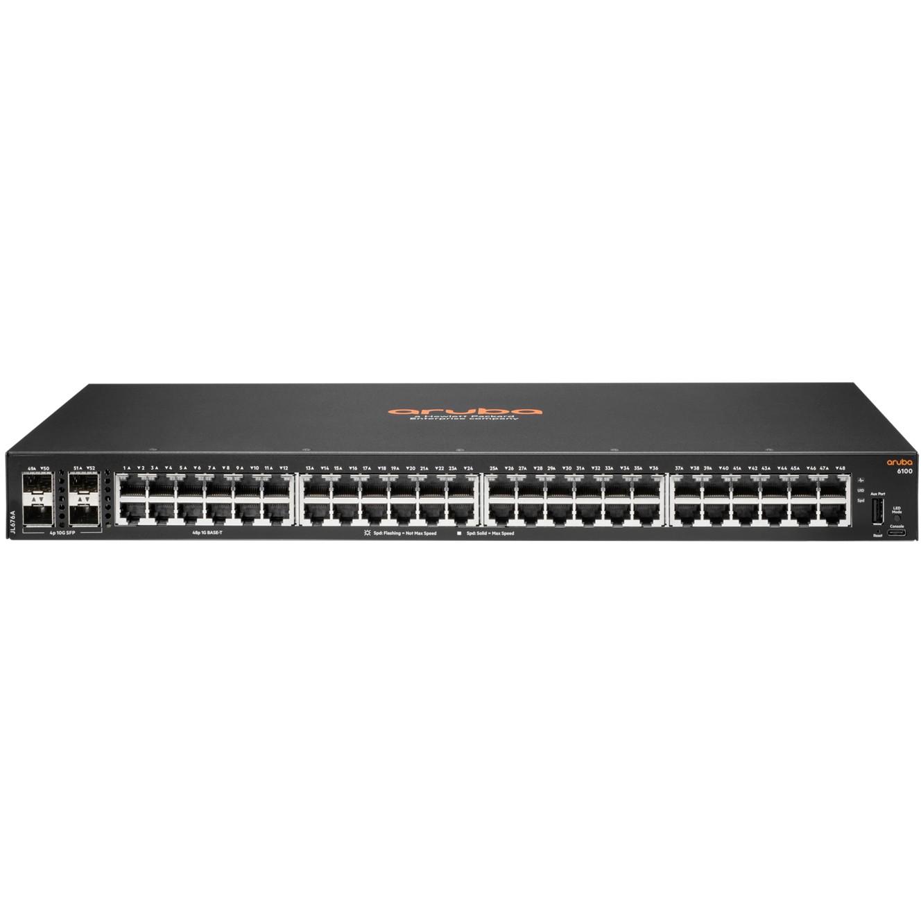 Šakotuvas Hewlett Packard (HP) ARUBA 6100 48G 4SFP+ SWCH STOCK - .