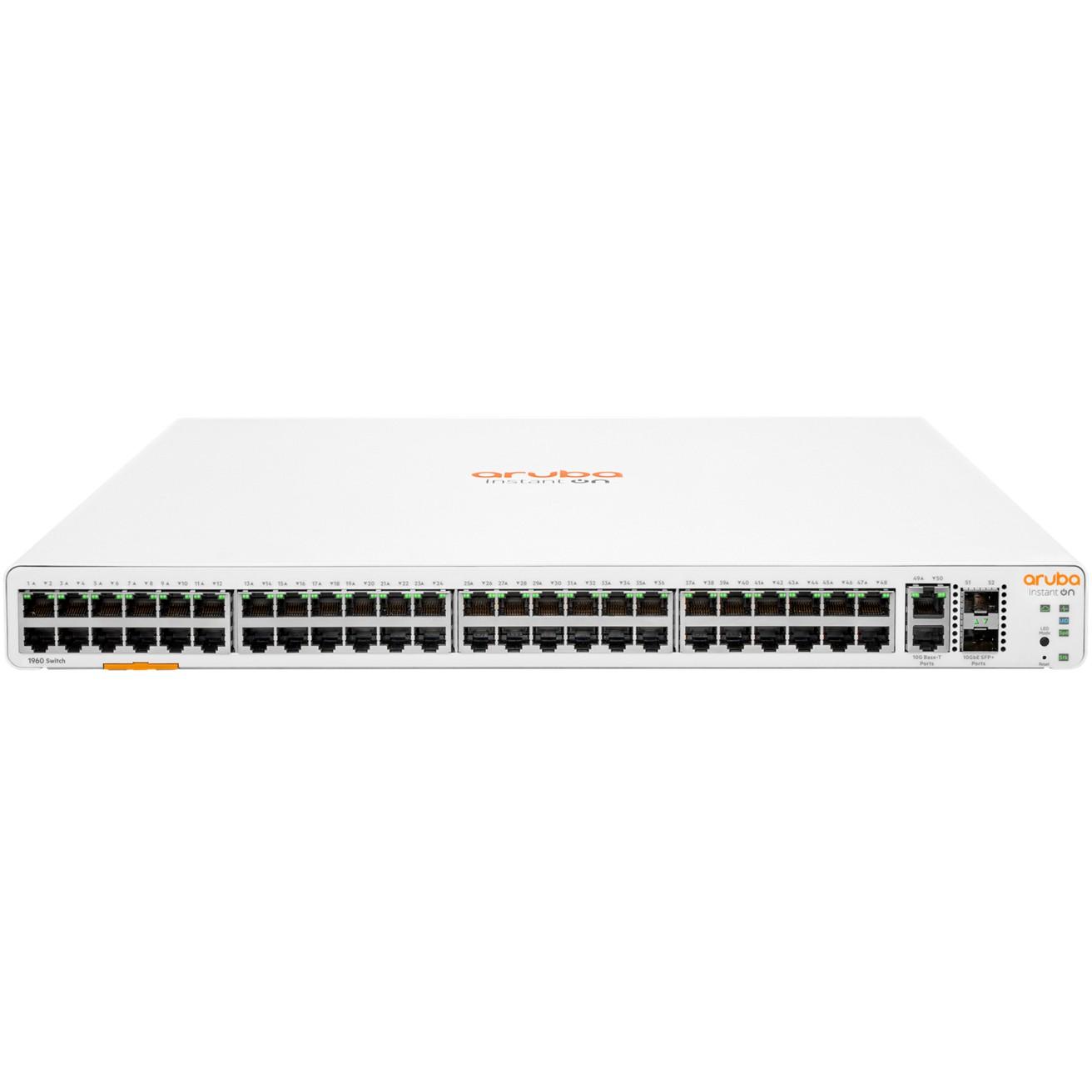 Šakotuvas „Hewlett Packard“ (HP) „HP Enterprise Aruba Instant On JL808A“ valdomas L2+, montuojamas ant stovo, 1 Gbps (RJ-45) jungčių kiekis: 48