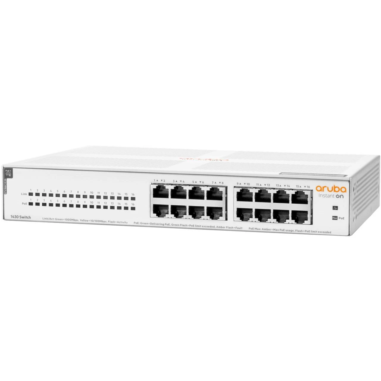 Šakotuvas Hp Enterprise Hewlett Packard (HP) HPE Aruba Instant On 1430 16G Class4 PoE 124W jungiklis