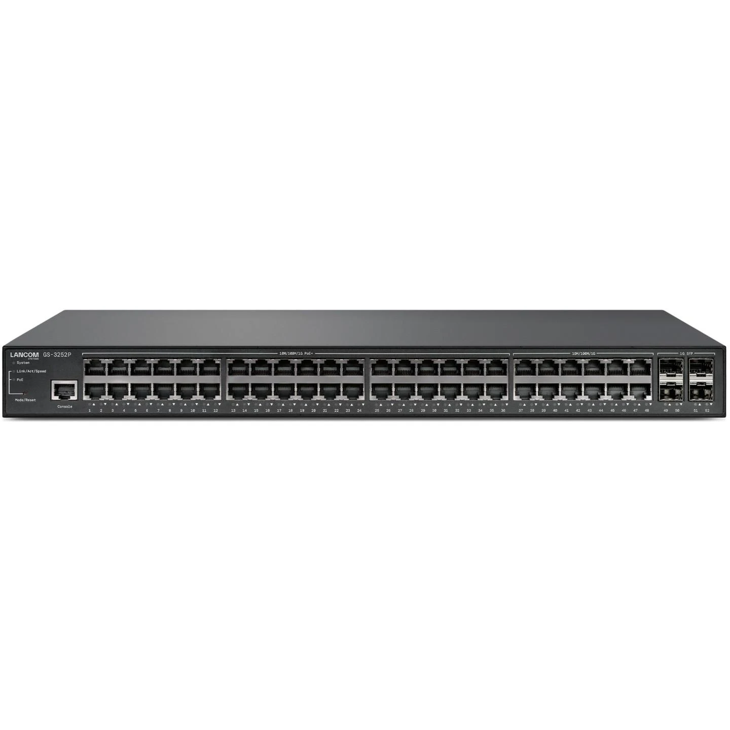 Šakotuvas Tinklo Įranga - LANCOM GS-3252P 48x Gigabit Ethernet, 4x SFP, 370W PoE