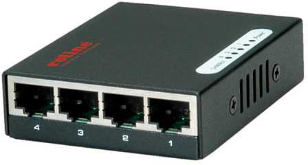 Šakotuvas Switch Roline Gigabit Ethernet kieszonkowy 4 porty