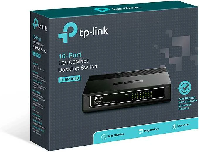 Šakotuvas SWITCH TL-SF1016D 16 PRIEVADŲ TP-LINK