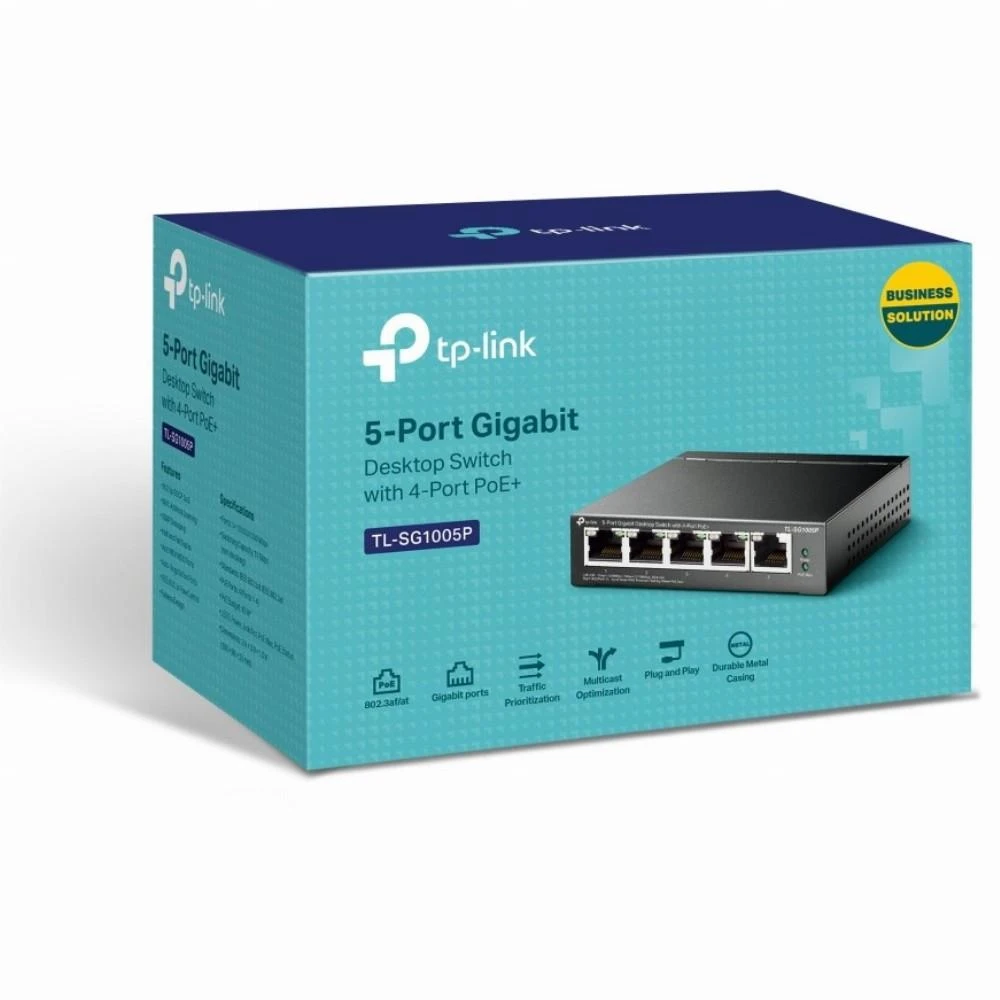 Šakotuvas TP-LINK komutatorius TL-SG1005P nevaldomas