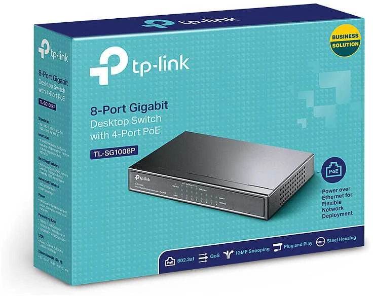 Šakotuvas TP-Link TL-SG1008P PoE