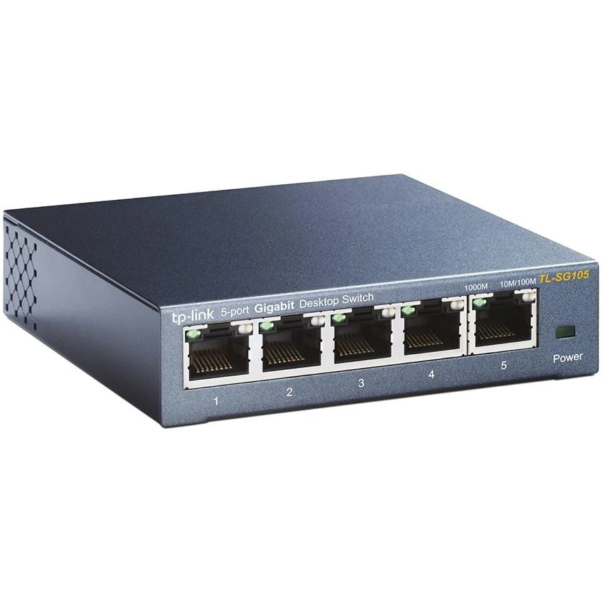 Šakotuvas Komutatorius TP-LINK, 5-port, metalinis korpusas, juodas / TL-SG105
