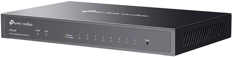 Šakotuvas TP-Link 8 prievadų gigabitinis išmanusis komutatorius – stalinis plieno korpusas