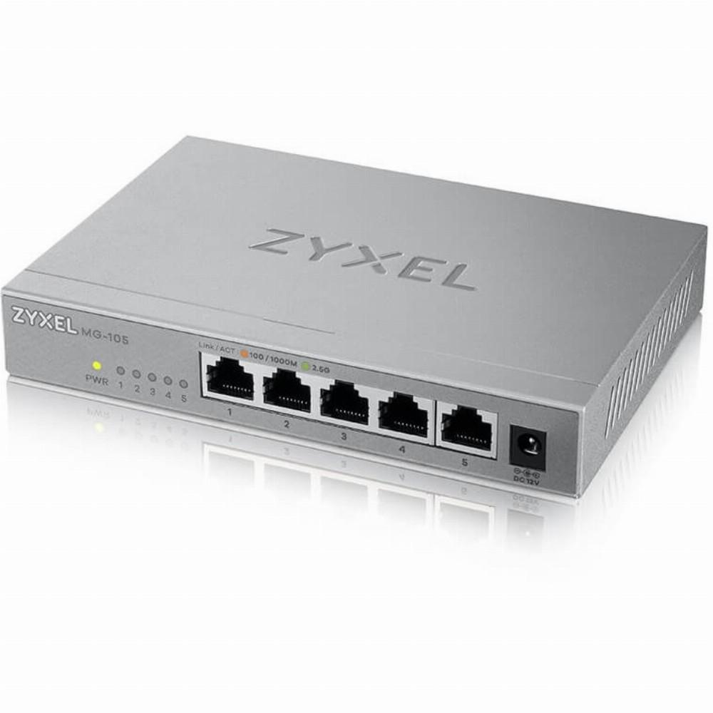 Šakotuvas TP-Link ZYXEL MG-105 5 PORTS DESKTOP 2,5G MULTIGIG UNMANAGED DESKTOP SWITCH