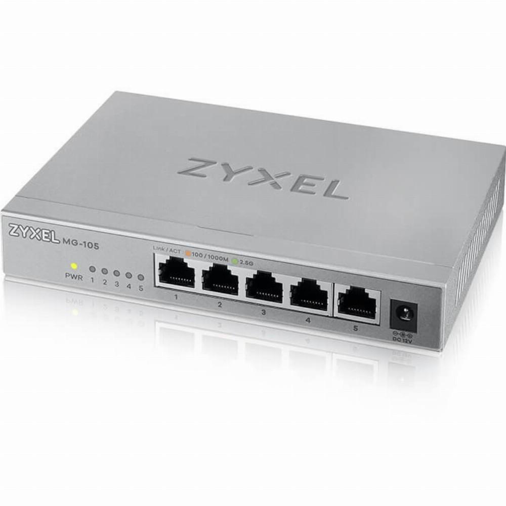 Šakotuvas TP-Link ZYXEL MG-105 5 PORTS DESKTOP 2,5G MULTIGIG UNMANAGED DESKTOP SWITCH