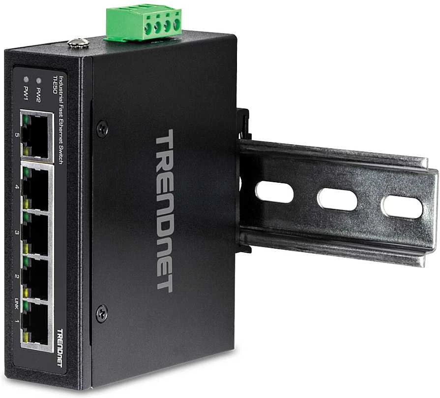 Šakotuvas Trendnet 5-PORT IND.FAST ETH SWITCH - DIN-RAIL