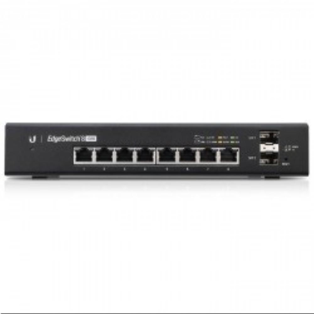 Šakotuvas UBIQUITI ES-8-150W Ubiquiti ES-8-150W 8 prievadų + 2xSFP Gigabit PoE jungiklis 24V/48V 802.3af/802.3at