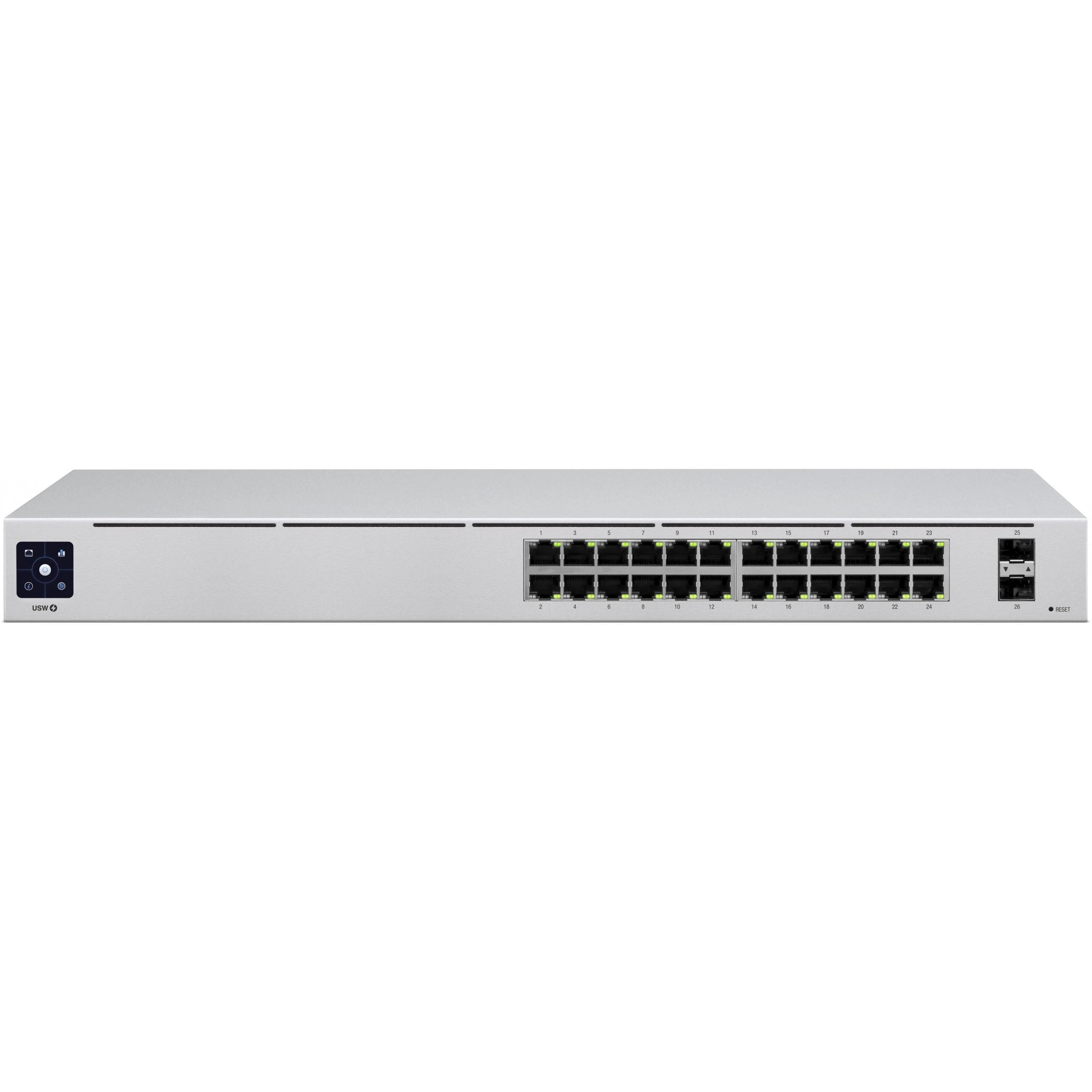 Šakotuvas UBIQUITI 24 prievadų Gigabit UniFi L2 jungiklis + 2x 1G SFP jungtys