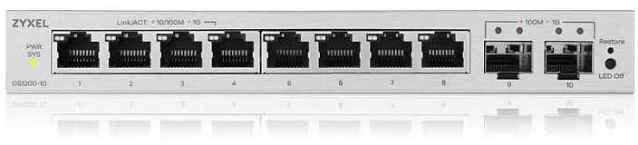 Šakotuvas Zyxel GS1200-10V3-EU0101F