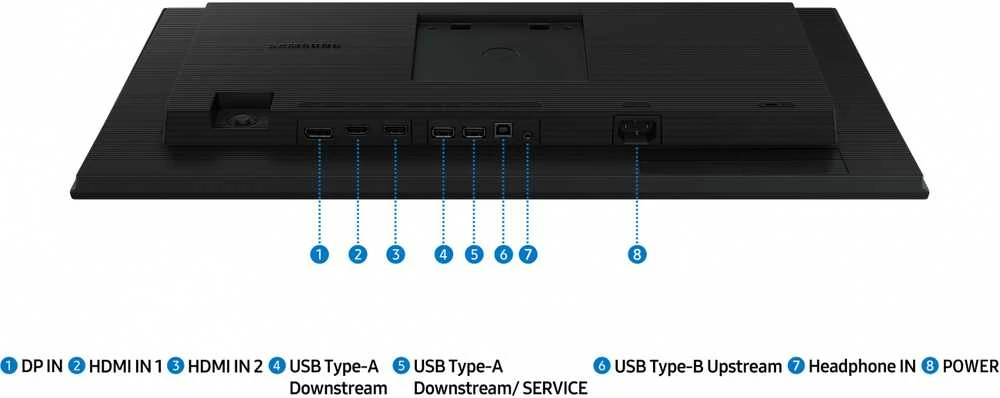 „Samsung LS27D402GAUXEN“ 27 colių IPS FHD 250 cd/m² monitorius su HDMI, 2xUSB2.0 ir 250 cd/m² raiška.