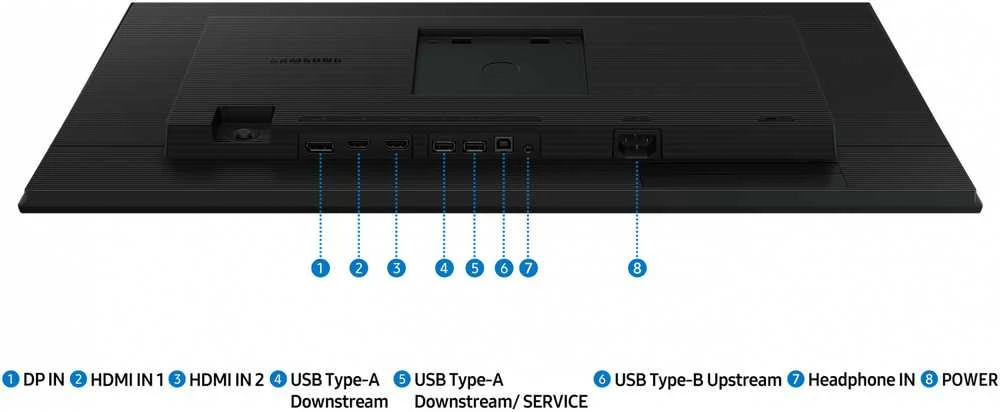 Samsung | LS27D406GAUXEN | 27 " | IPS | FHD | 16:9 | 100 Hz | 5 ms | 1920 x 1080 pikselių | 200 cd/m² | HDMI jungtys quantity 2 | Juodas