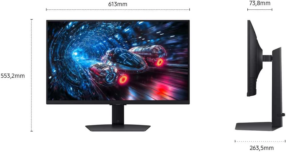 Monitorius Samsung | LS27FG702EUXEN | 27 " | IPS | 4K | 16:9 | 180 Hz | 1 ms | 3840 x 2160 pikselių | 350 cd/m² | Juodas