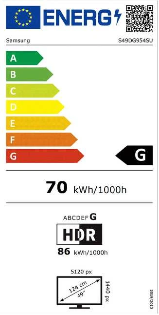 Žaidimų monitorius 49 colių „Odyssey OLED G9“ (G95SD) DQHD 240 Hz (LS49DG954SUXEN)
