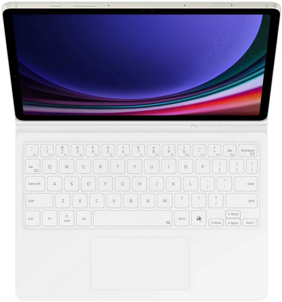 Samsung EF-DX725 QWERTZ vokiškas „Pogo Pin“ Baltas (EF-DX725BWGGDE)