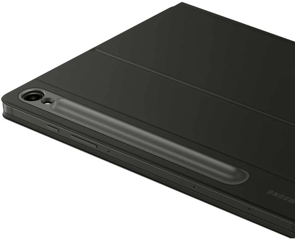 „Samsung“ knygų dėklas su klaviatūra, skirtas „Galaxy Tab S9/9 FE/S10“ (juodas)